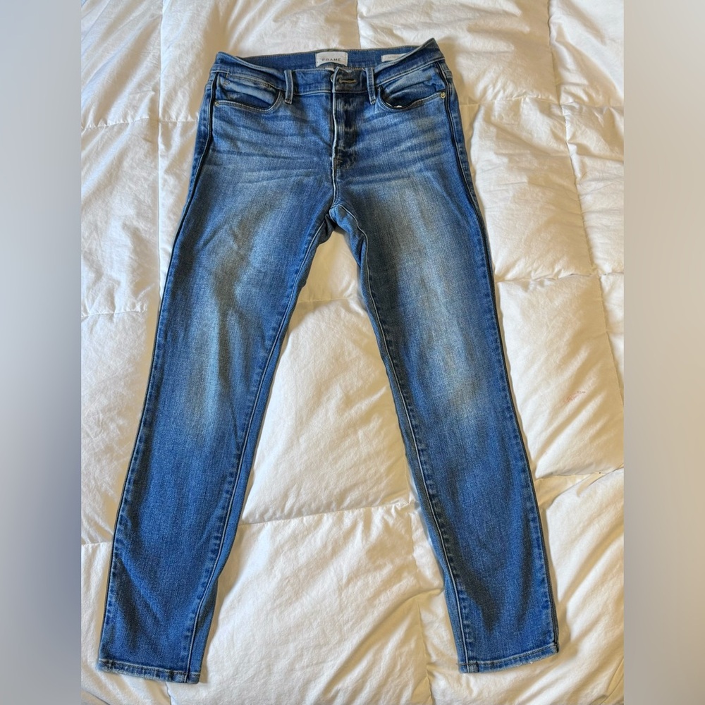 FRAME  Women's ‘Le High’ Skinny Tux Piping Jean Size 28